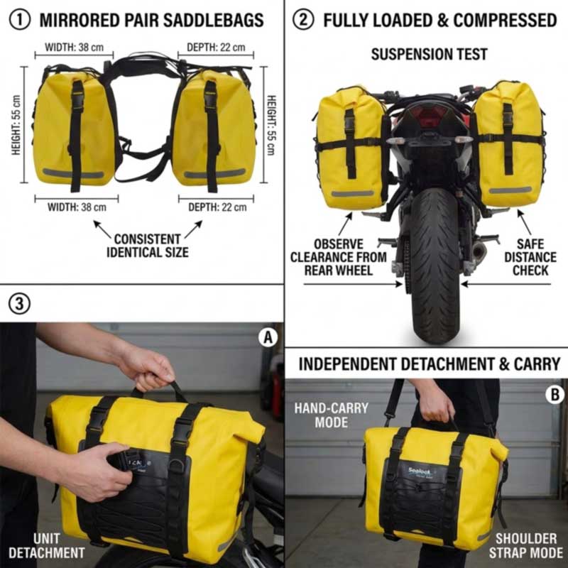 Motorcykel Saddlebag Producent for Adventure Motorcykelmærker