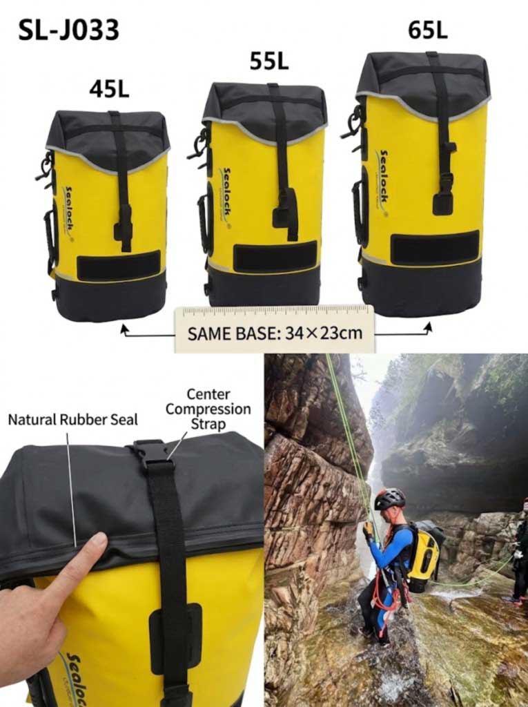 Caving and Canyoning Rygsæk Producent: IPX8 Welded Packs for Expedition Brands