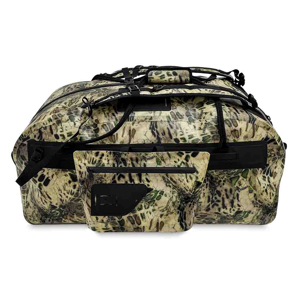 Vandafvisende Camo Duffeltaske med aftagelig frontlomme (IPX6)